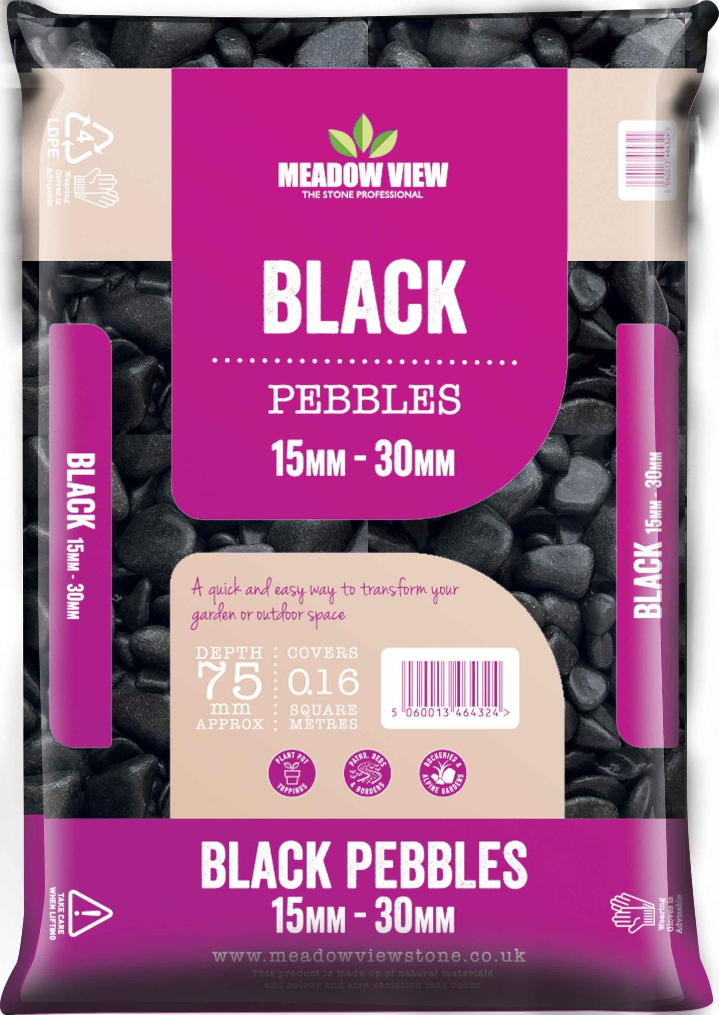 Black Pebbles 16-25mm