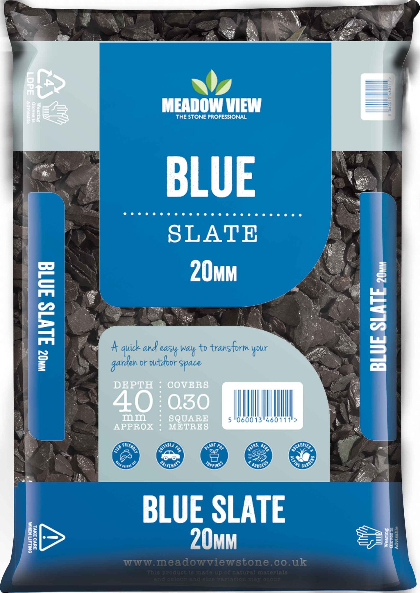 Blue Slate 20mm