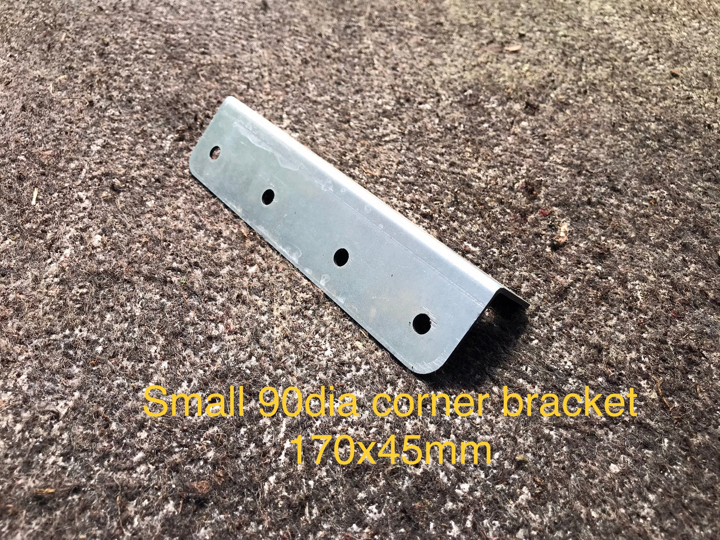 90° Slim Galvanised Steel Angled Corner Bracket (Pack Of 4 Brackets)