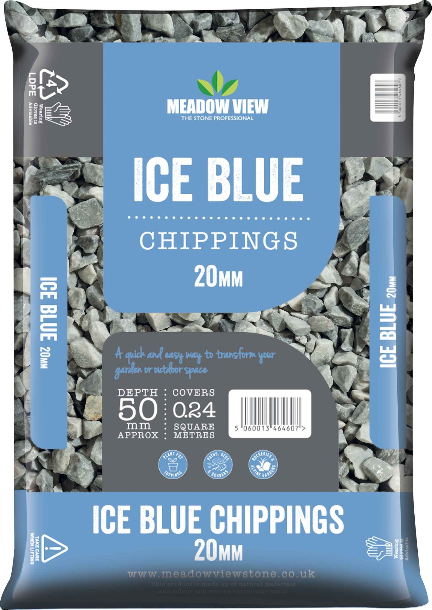 Blue Ice Marble Gravel 20mm