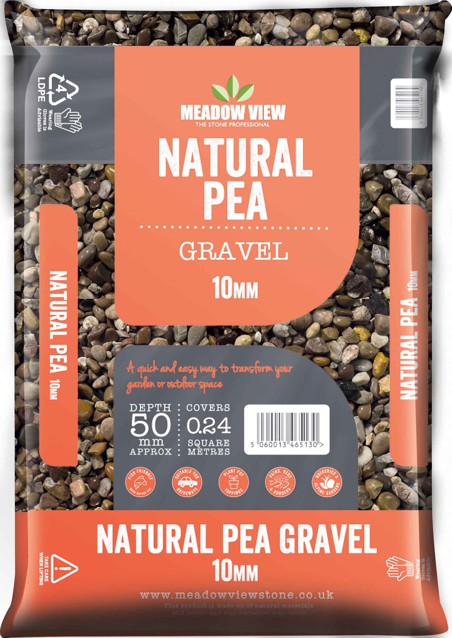 Natural Pea Gravel 10mm