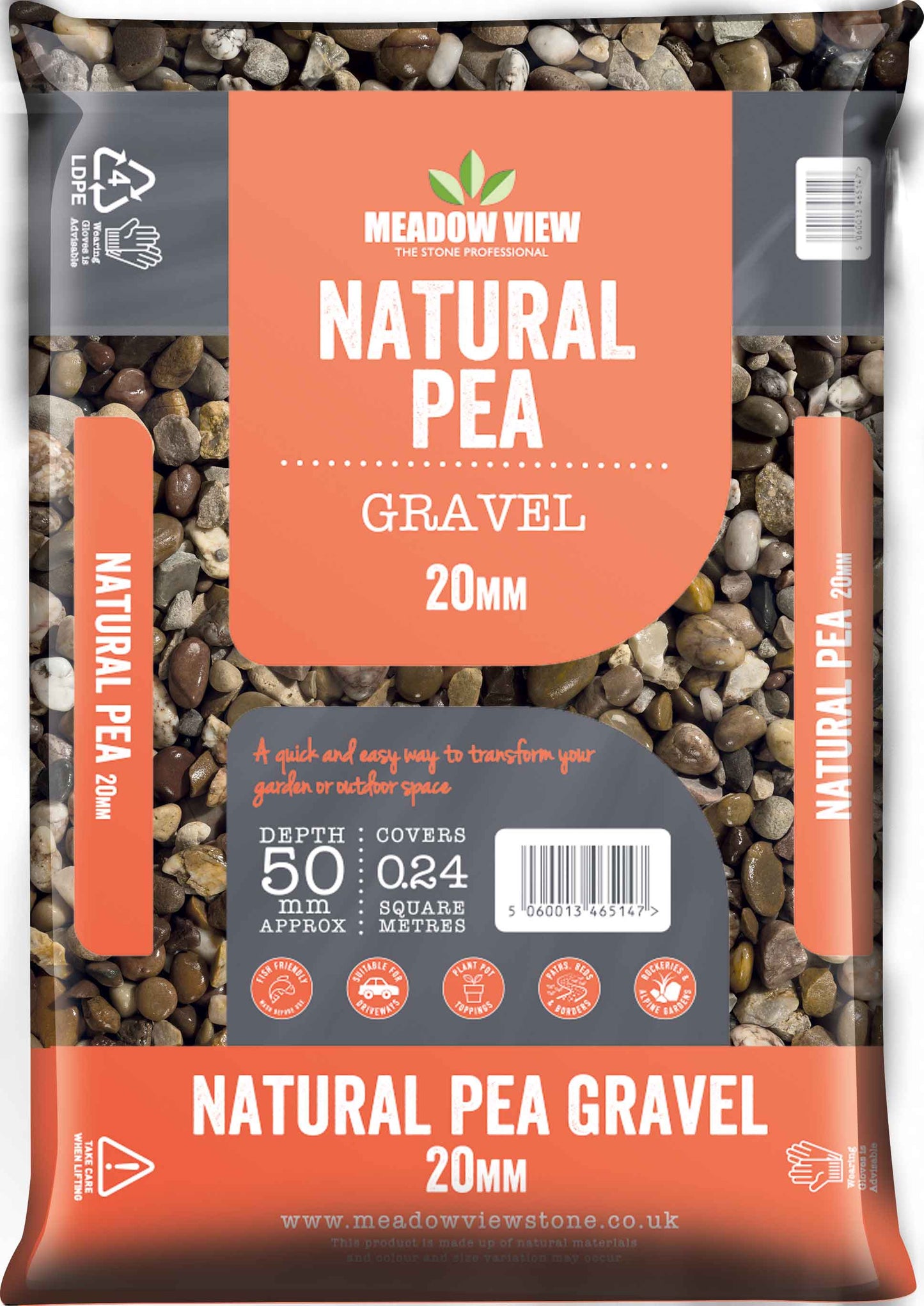 Natural Pea Gravel 20mm