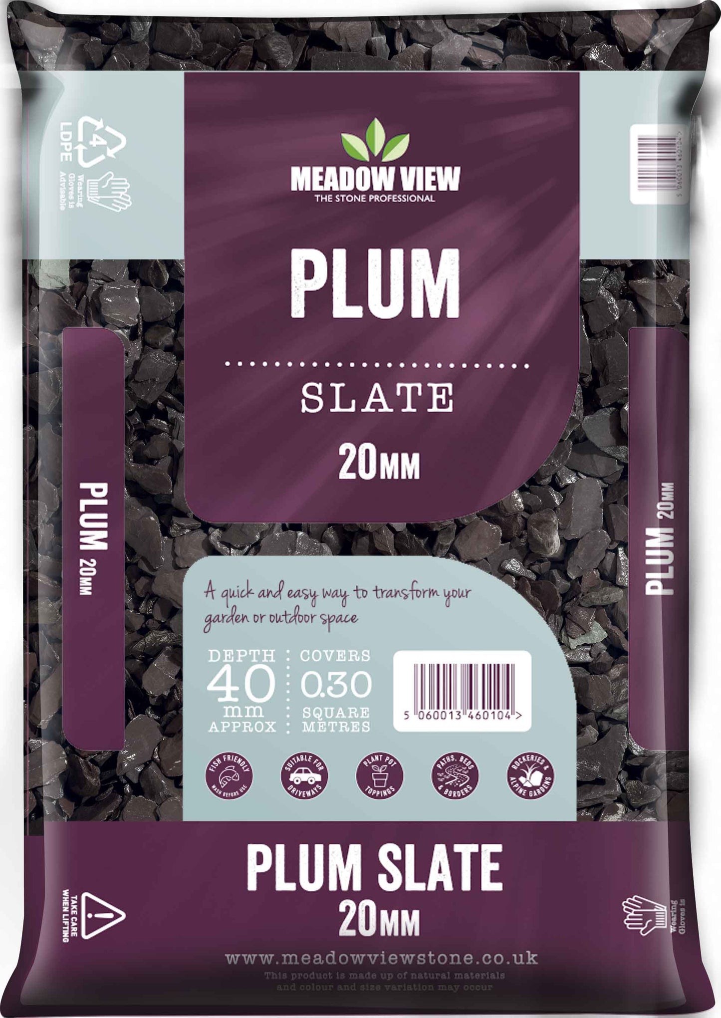 Plum Slate 20mm