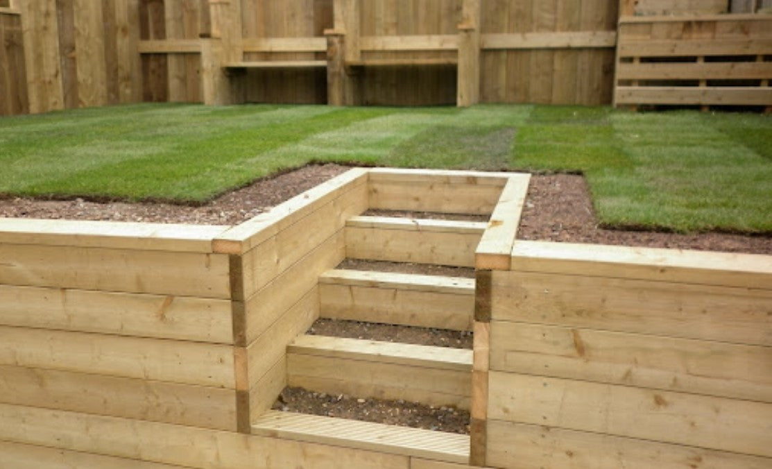 ECO Pressure Treated Sleepers (x20) | 2.4m x 195mm x 95mm