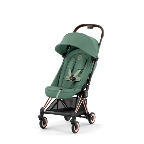 Cybex Coya Compact Stroller 2023 - Rose Gold, Leaf Green