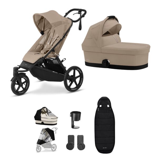 Cybex Avi Spin Stroller Bundle | Almond Beige